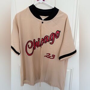 Chicago Beige Baseball Jersey